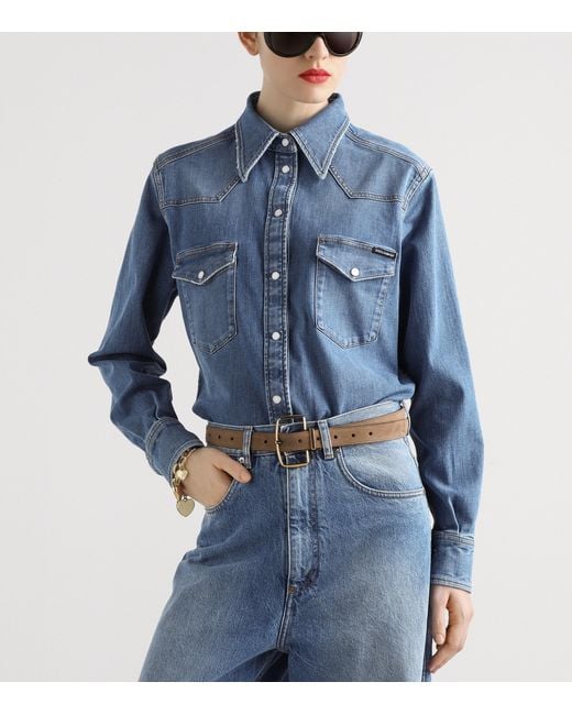 Dolce & Gabbana Blue Tops