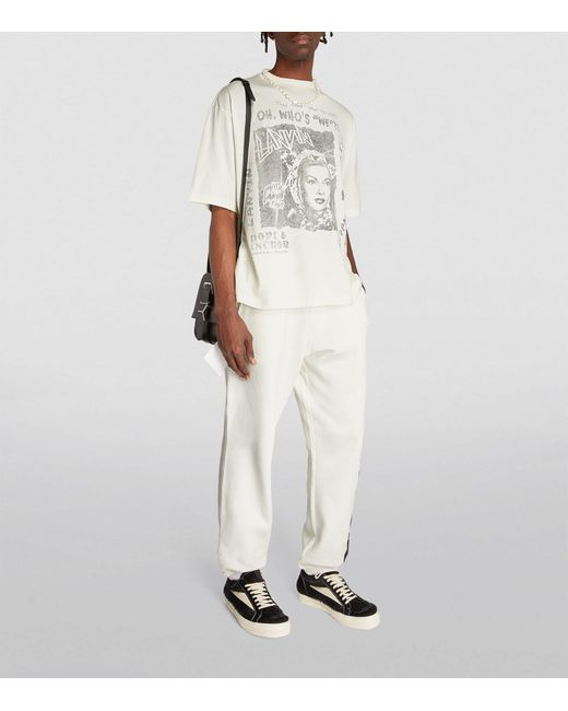 Lanvin White X Future Distressed Graphic Print T-shirt for men