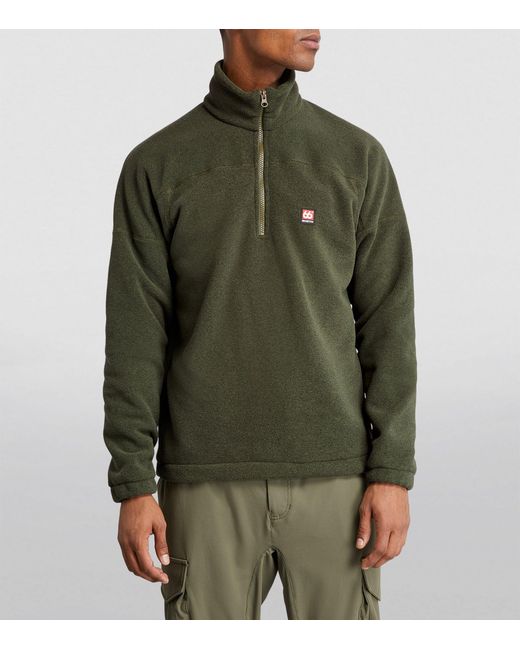 66 North Green Quarter-zip Fleece Ejsa Sweatshirt for men