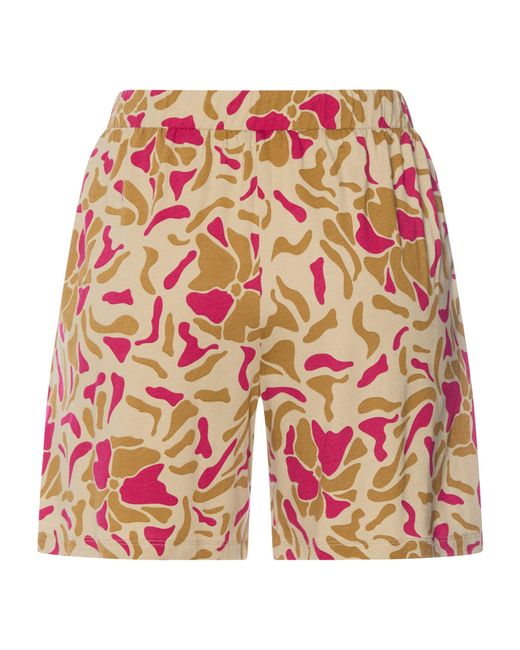 Hanro Red Cotton-Modal Printed Shorts