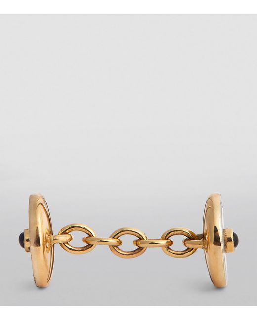 Deakin & Francis Blue And Sapphire Chain-Link Cufflinks for men