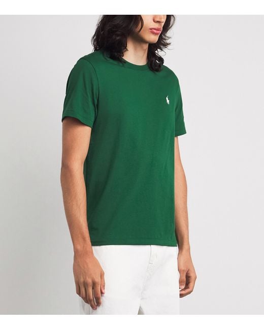 Polo Ralph Lauren Green Cotton Polo Pony T-Shirt for men