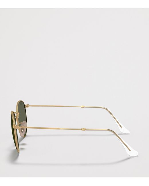 Ray-Ban Green Rb3447 Round Metal Round Sunglasses for men