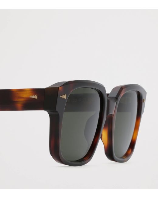 Ahlem Green Gros Caillou Rectangle Sunglasses for men