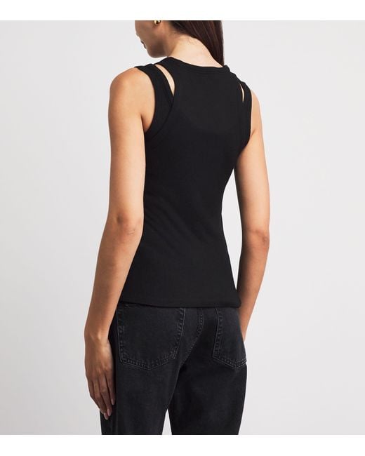 ME+EM Black 2-In-1 Tank Top