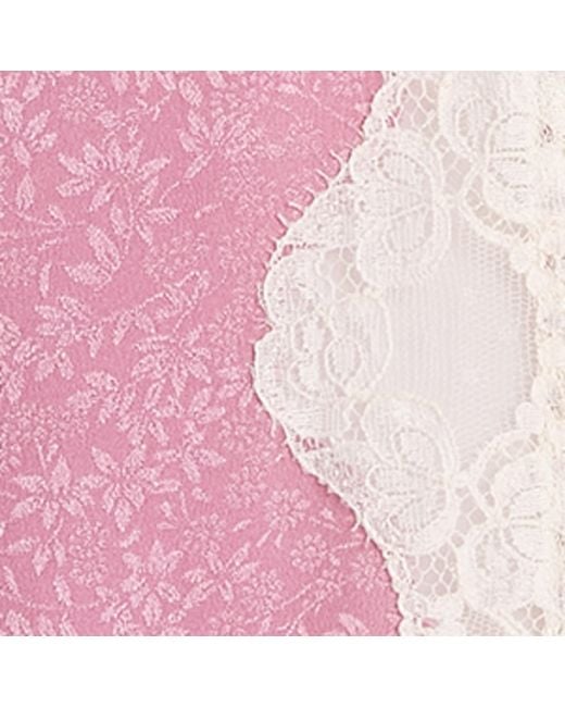 Chloé Pink Silk Jacquard Peplum Top