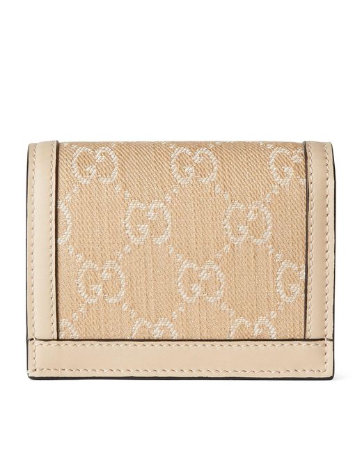 Gucci Natural Ophidia Gg Card Case Wallet