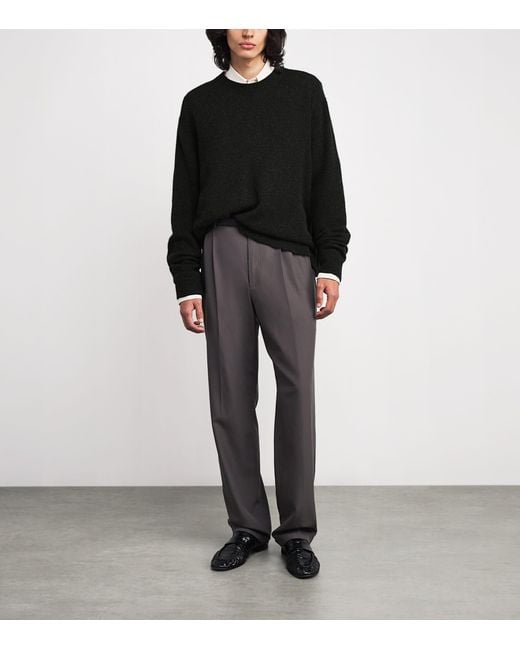 The Row Black Dumbo Cashmere Sweater for men