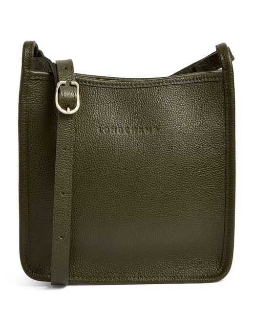 Longchamp Green Small Le Foulonné Crossbody Bag