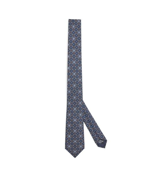 Giorgio Armani Blue Silk Jacquard Tie for men
