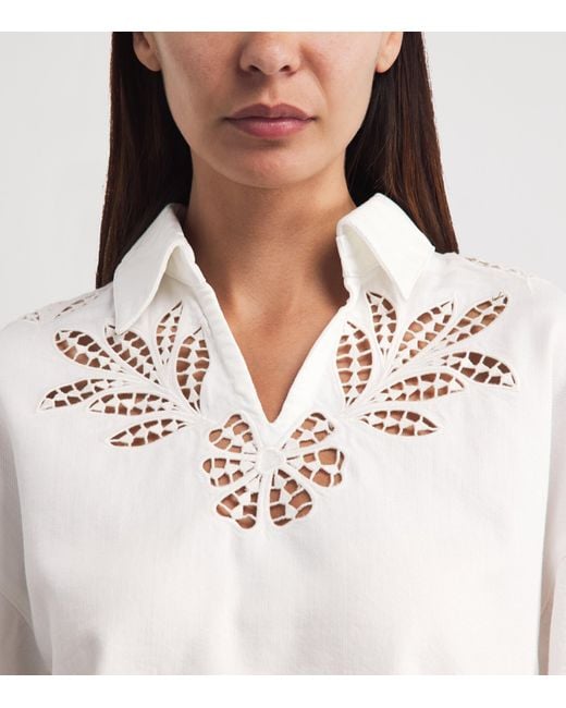 Rag & Bone White Lucy Denim Shirt