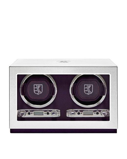 Wolf Blue Double Watch Winder for men