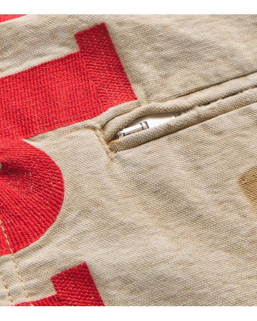 Rhude Pink Cotton Padded Field Jacket for men