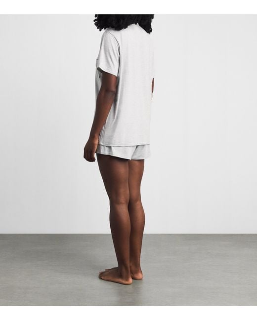 Skims White Sleep Short-Sleeve Pyjama Set