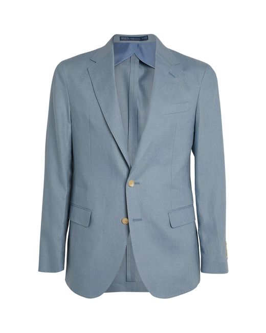Polo Ralph Lauren Linen Blazer in Blue for Men - Lyst