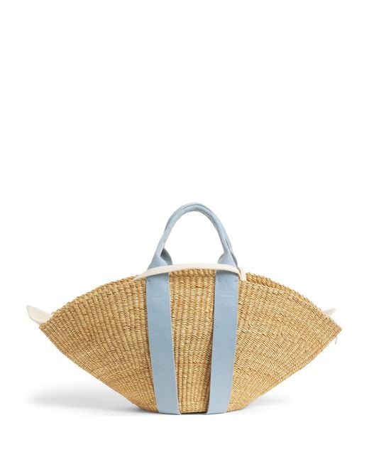 Muuñ Natural Small Straw Sophie Tote Bag