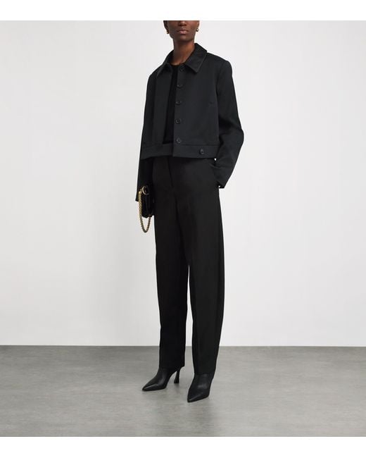 Joseph Black Crepe Aix Tailored Trousers