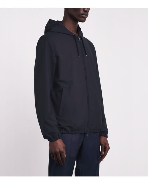 Herno Blue Reversible Bomber Jacket for men