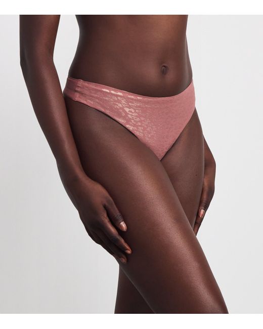Chantelle Purple Softstretch Thong
