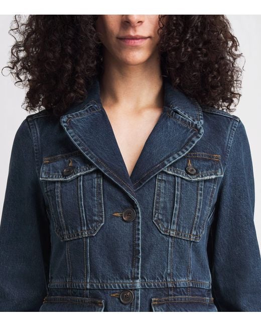 ME+EM Blue Denim Utility Jacket