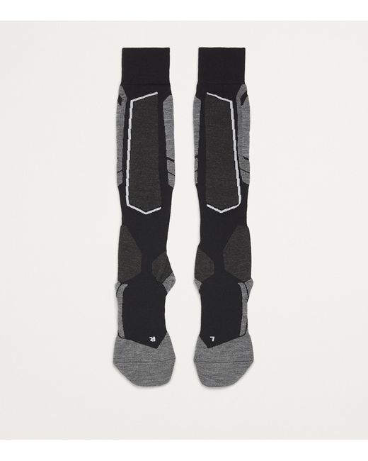 Falke White Sk4 Skiing Socks