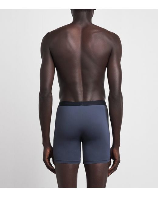 Hanro Blue Micro-Touch Shortleg Boxer Briefs for men