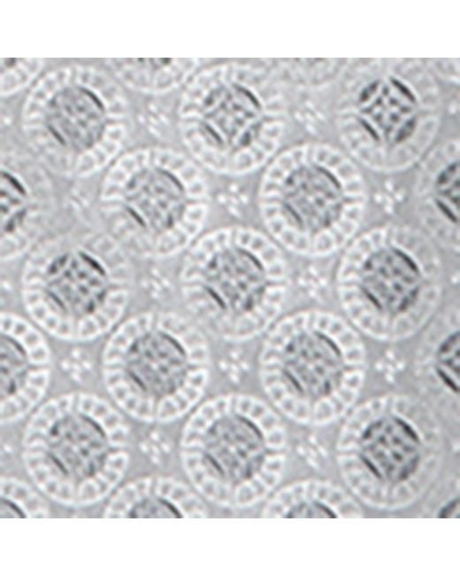 Brunello Cucinelli White Silk Jacquard Tie for men