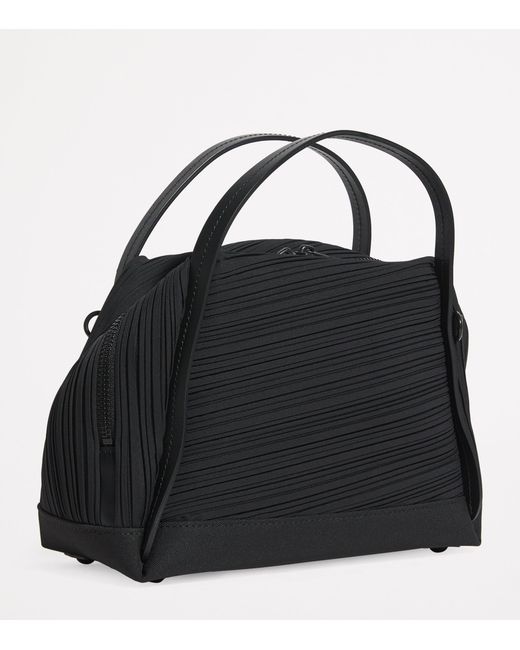 Pleats Please Issey Miyake Mini Bias Pleats Duffle Bag in Black | Lyst