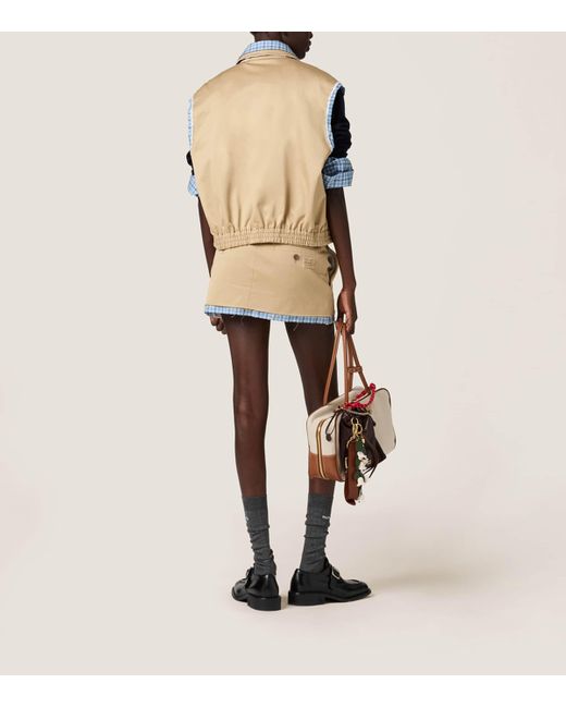 Miu Miu Natural Layered Vest