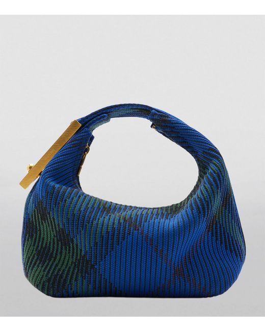 Burberry Blue Mini Peg Top-handle Bag
