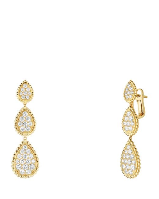 Boucheron Metallic Serpent Bohème Pendant Earrings