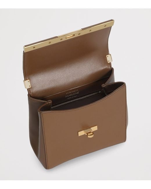 Dolce & Gabbana Brown Leather Marlene Shoulder Bag