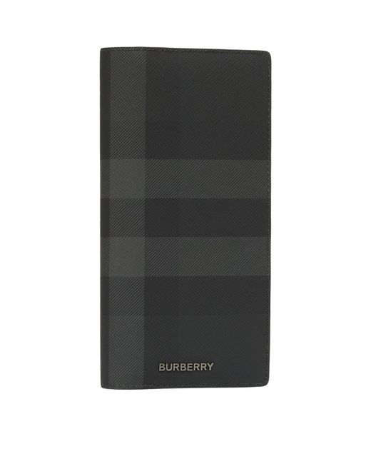 Check Card Case in Charcoal - Men | Burberry® Official