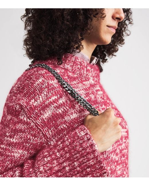 Rag & Bone Red Wool-Mohair-Blend Marlee Sweater