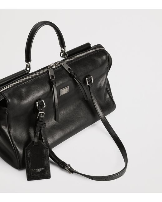 Dolce & Gabbana Black Calfskin Vittoria Shoulder Bag