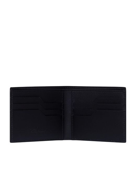 Chopard Black Mini Leather Heritage Bifold Wallet