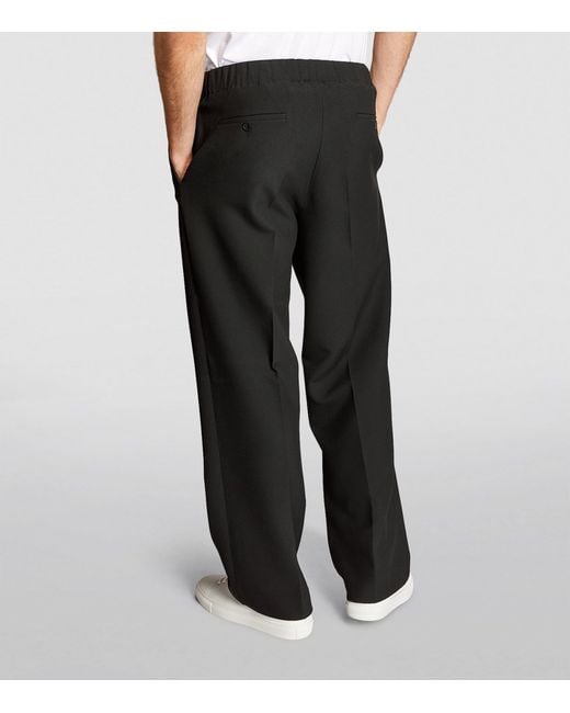 Sandro Black Oversized Tailored Trousers for men