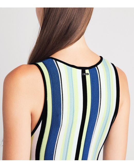 Toccin Blue Knitted Fifi Midi Dress