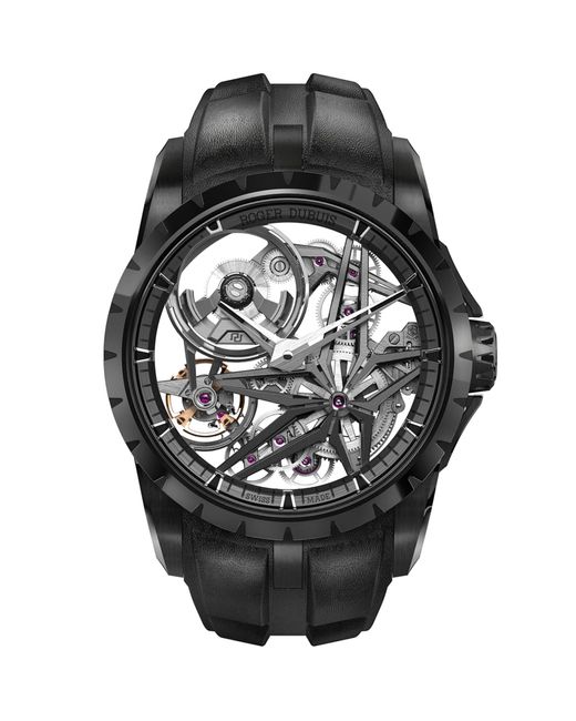 Roger Dubuis Black Ceramic Excalibur Monobalancier Watch 42mm