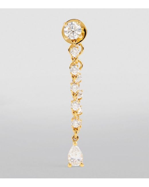 Anita Ko Metallic And Diamond Olivia Single Earring