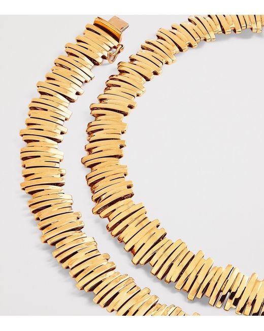 Suzanne Kalan Metallic Golden Tennis Necklace