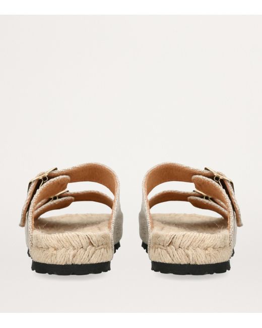 Manebí White Woven La Havana Sandals