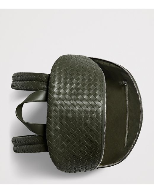 Bottega Veneta Green Leather 1975 Backpack for men