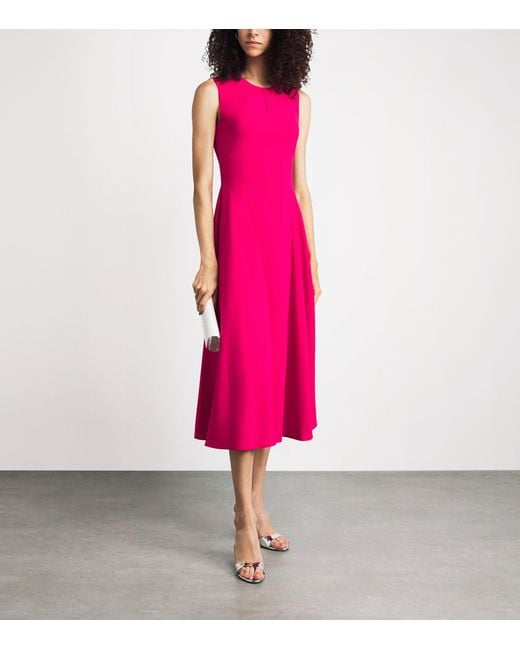 Roksanda Pink Darted Kora Midi Dress
