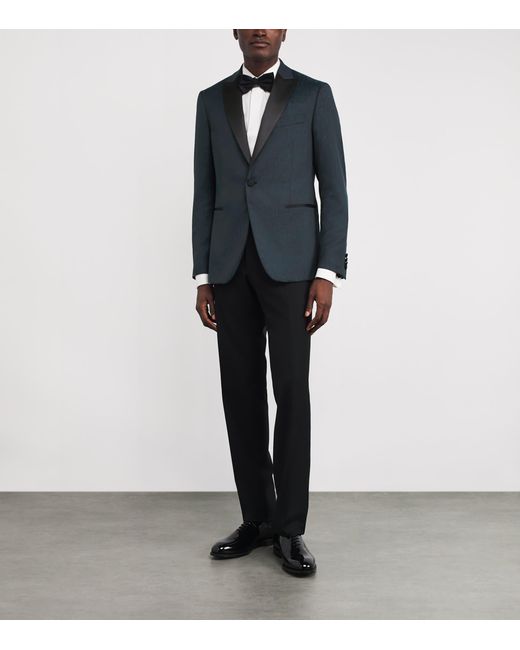 Pal Zileri Blue Floral Jacquard Dinner Jacket for men