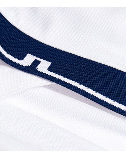 J.Lindeberg White Bay Short-sleeve Polo Shirt for men