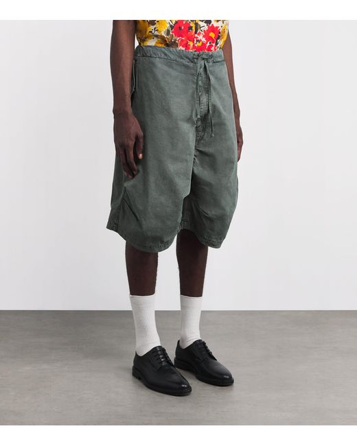 Willy Chavarria Gray Cotton Wasko Shorts for men