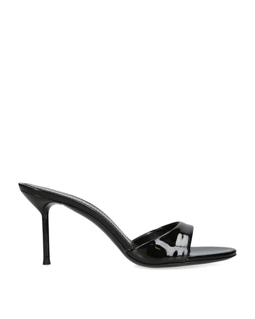 Paris Texas Black Patent Leather Lidia Mules 70