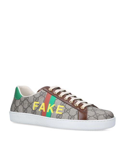 ace sneaker with gg print replica