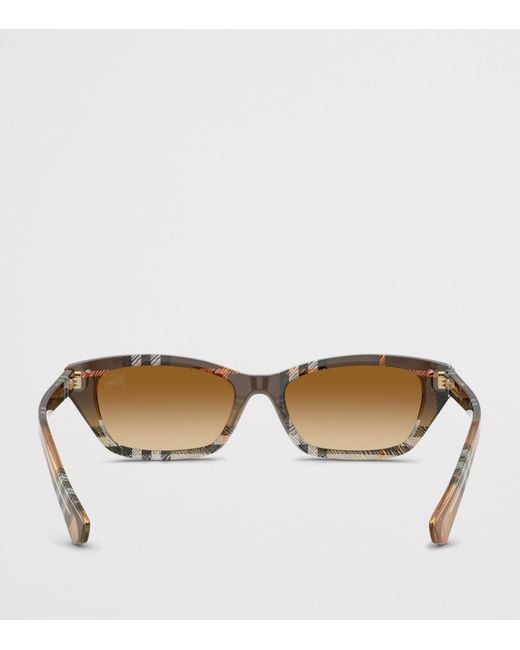 Burberry Brown Acetate Be4488 Rectangle Sunglasses